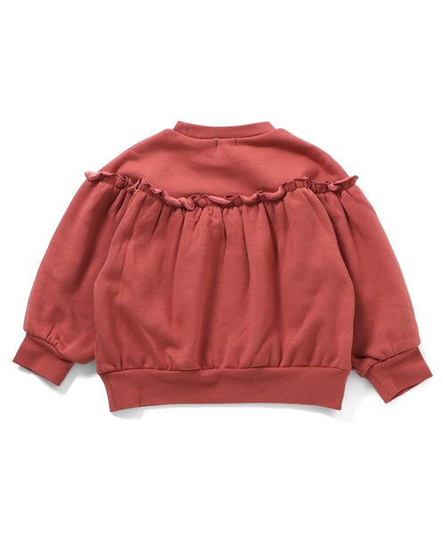 Seraph（セラフ）の「【ジュニア対応】裏シャギーフリルトレーナー（スウェット・キッズ・グリーン/レッド/ベージュ・130/140/90/100/110/120/80）」の4枚目の写真