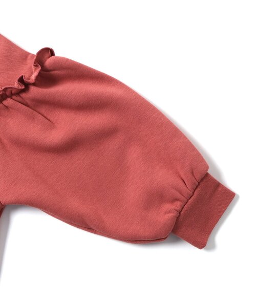 Seraph（セラフ）の「【ジュニア対応】裏シャギーフリルトレーナー（スウェット・キッズ・グリーン/レッド/ベージュ・130/140/90/100/110/120/80）」の8枚目の写真