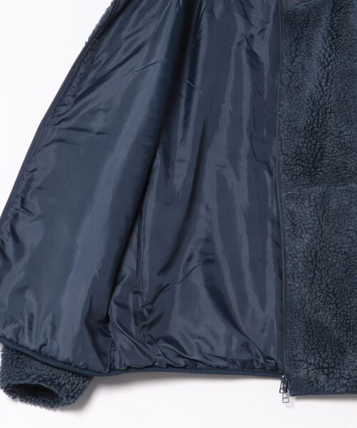 Revo.（レボ）の「Revo. ヴィンテージ加工 ボアフリース ジップジャケット（ブルゾン・メンズ・ブラック/カーキ/ネイビー・1/2）」の5枚目の写真