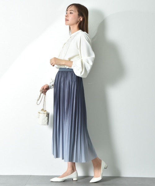 INTERPLANET（インタープラネット）の「【UV・接触冷感】ポーラピンタックブラウス（シャツ/ブラウス・レディース・ベージュ/オフホワイト/ブラック・FREE）」の14枚目の写真