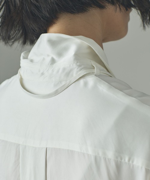 Curensology(カレンソロジー)の「Curensology(カレンソロジー)/キュプラサテンシャツ(シャツ/ブラウス・レディース・ブラック/ホワイト・FREE)」の14枚目の写真