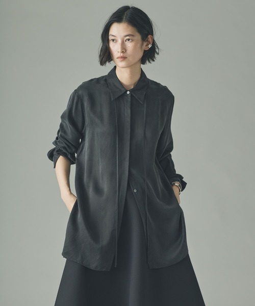 Curensology(カレンソロジー)/キュプラサテンシャツ（シャツ/ブラウス