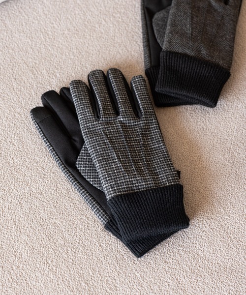 GLOBAL WORK（グローバルワーク）の「スマホタッチコンビグローブ/598013（手袋・メンズ・ブラウン/ブラック/グレー系2/グレー系3/グレー・MEDIUM/LARGE）」の4枚目の写真