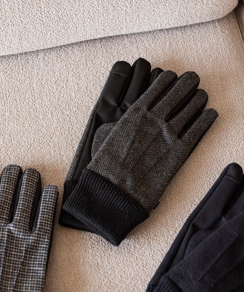 GLOBAL WORK（グローバルワーク）の「スマホタッチコンビグローブ/598013（手袋・メンズ・ブラウン/ブラック/グレー系2/グレー系3/グレー・MEDIUM/LARGE）」の5枚目の写真