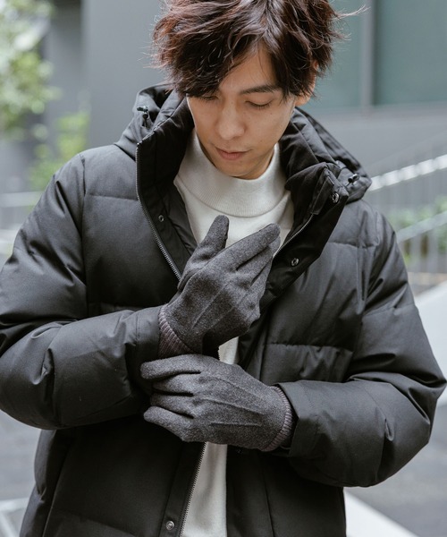 GLOBAL WORK（グローバルワーク）の「スマホタッチコンビグローブ/598013（手袋・メンズ・ブラウン/ブラック/グレー系2/グレー系3/グレー・MEDIUM/LARGE）」の2枚目の写真