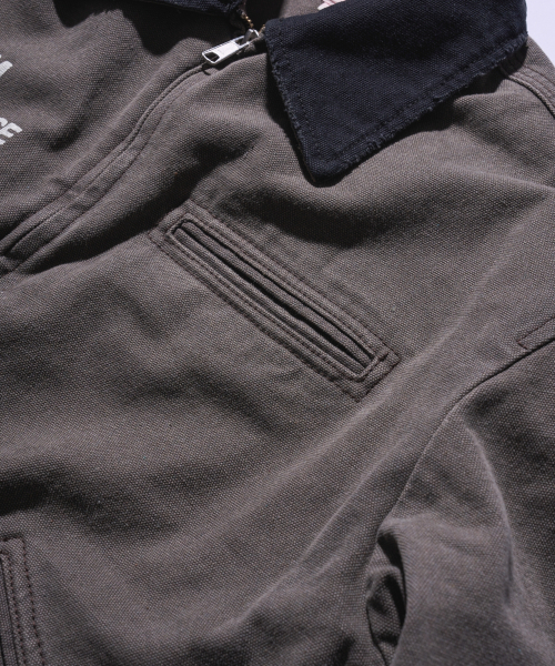 AECA(エイカ)の「AECA VINTAGE PIGMENT WORK JACKET-BROWN(デニムジャケット・レディース・その他・LARGE/MEDIUM/SMALL)」の7枚目の写真
