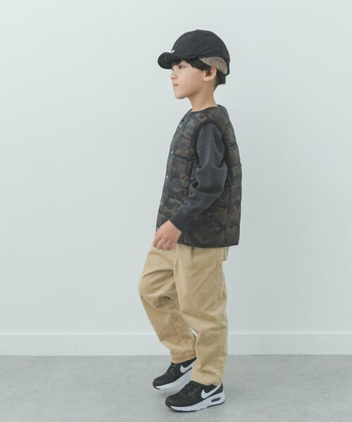TAION（タイオン）の「TAION　CREWNECK BUTTON DOWN VEST(KIDS)（その他アウター・キッズ・カモフラージュ/ネイビー/ライトブルー/ライトベージュ・120/150/140/130）」の8枚目の写真