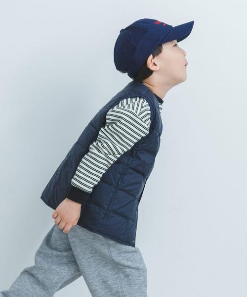 TAION（タイオン）の「TAION　CREWNECK BUTTON DOWN VEST(KIDS)（その他アウター・キッズ・カモフラージュ/ネイビー/ライトブルー/ライトベージュ・120/150/140/130）」の11枚目の写真