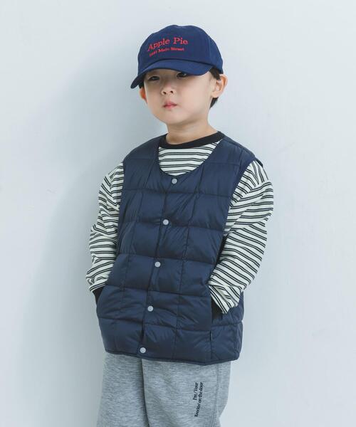 TAION（タイオン）の「TAION　CREWNECK BUTTON DOWN VEST(KIDS)（その他アウター・キッズ・カモフラージュ/ネイビー/ライトブルー/ライトベージュ・120/150/140/130）」の13枚目の写真