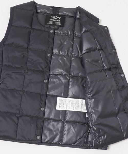 TAION（タイオン）の「TAION　CREWNECK BUTTON DOWN VEST(KIDS)（その他アウター・キッズ・カモフラージュ/ネイビー/ライトブルー/ライトベージュ・120/150/140/130）」の21枚目の写真