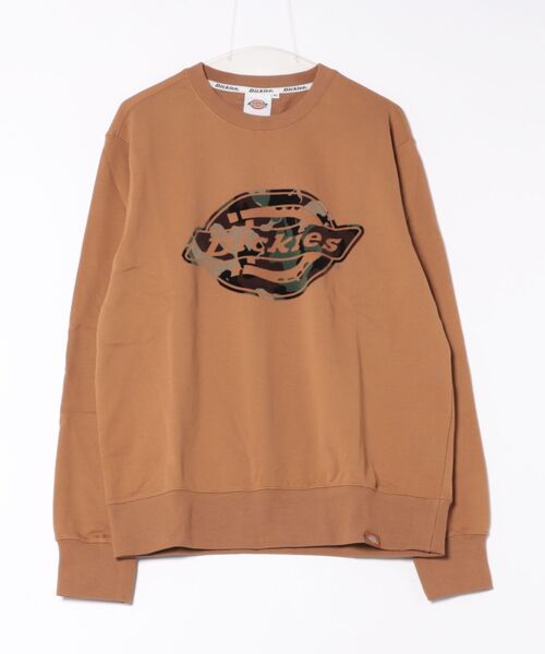 Dickies(ディッキーズ)の「フレンチ テリー フロックプリントロゴ クルーネック(スウェット・メンズ・ブラウン/オフホワイト/ブラック・MEDIUM/LARGE/X-LARGE)」の8枚目の写真