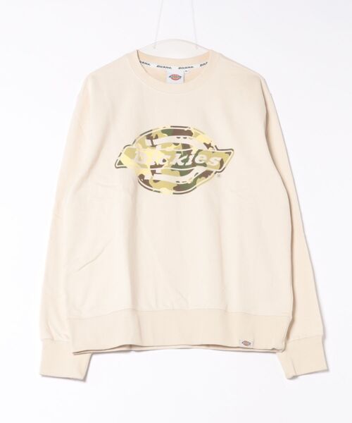 Dickies(ディッキーズ)の「フレンチ テリー フロックプリントロゴ クルーネック(スウェット・メンズ・ブラウン/オフホワイト/ブラック・MEDIUM/LARGE/X-LARGE)」の4枚目の写真