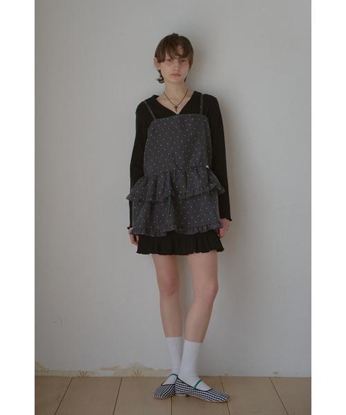 LETERIE(レテリー)の「CANCAN LAYERED ONEPIECE_DOT BLACK(ワンピース・レディース・ブラック・FREE)」の3枚目の写真