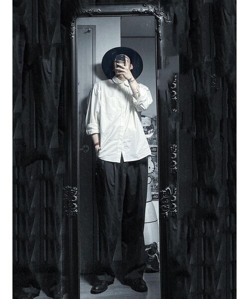MUSINSA STANDARD(ムシンサスタンダード)の「特大ポプリンシャツ【クリーム】(シャツ/ブラウス・メンズ・その他・SMALL/MEDIUM/LARGE/X-LARGE/XX-LARGE)」の12枚目の写真
