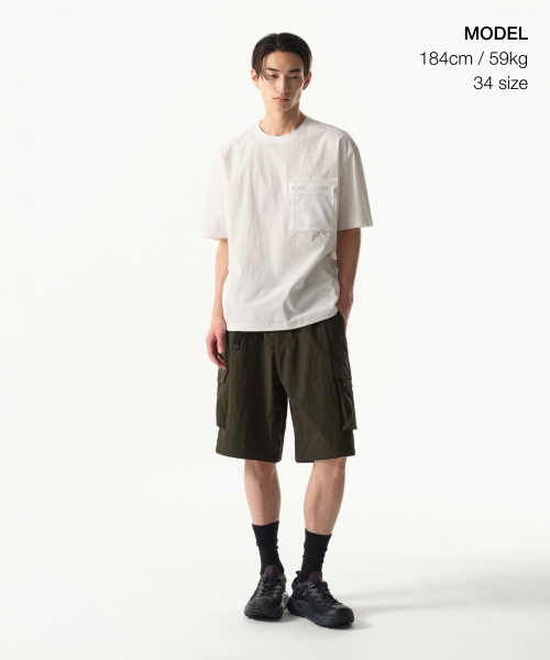MUSINSA STANDARD（ムシンサスタンダード）の「[シティレジャー] ワイドベルト付きデタッチャブルカーゴパンツ [オリーブグリーン]（スウェットパンツ・メンズ・その他・42/26/27/28/29/30/31/32/33/34/36/38/40）」の11枚目の写真