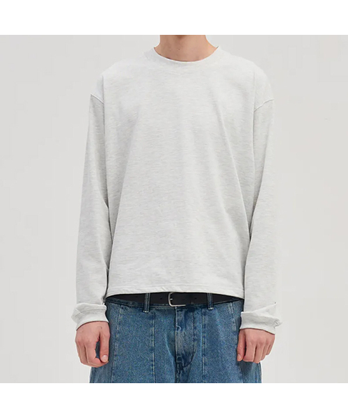 XERO(ゼロ)の「コアクロップストリングロングスリーブ(Tシャツ/カットソー・レディース・ブラック/オフホワイト/グレー/チャコール・MEDIUM/LARGE/X-LARGE)」の1枚目の写真