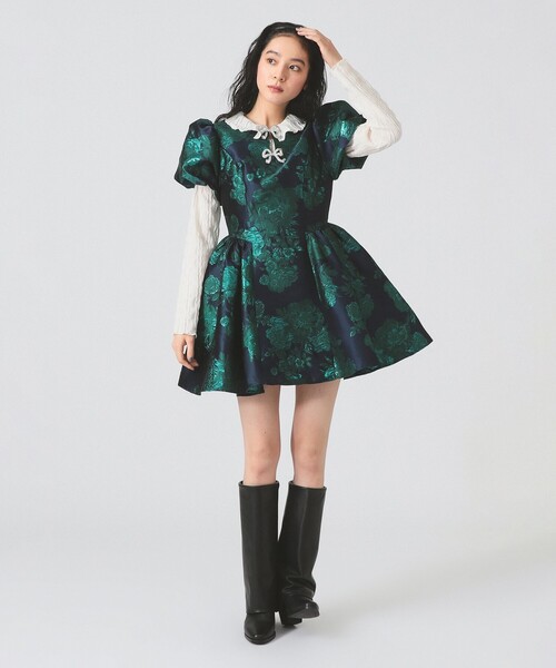 ワンピース Sister Jane Raphael Jacquard Mini Dress sister jane Raphael Jacquard Mini Dress Sister Jane Raphael