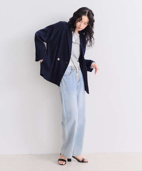 Shelly island（シェリーアイランド）の「【SETUP対応】ニュアンステーラードジャケット（テーラードジャケット・レディース・グレー/ネイビー/ベージュ・FREE）」の22枚目の写真