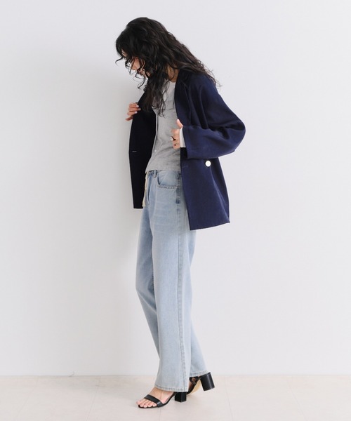 Shelly island（シェリーアイランド）の「【SETUP対応】ニュアンステーラードジャケット（テーラードジャケット・レディース・グレー/ネイビー/ベージュ・FREE）」の21枚目の写真