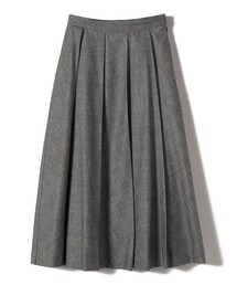 SHIPS（シップス）の「SHIPS Primary Navy Label:フラノ パネル チェック フレア スカート（スカート）」