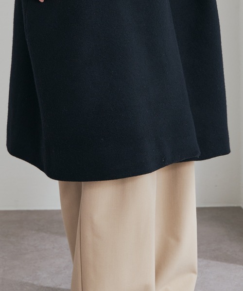 PUAL CE CIN(ピュアルセシン)の「【日本製】メルトンチェスターコート(チェスターコート・レディース・ブラック・FREE)」の12枚目の写真