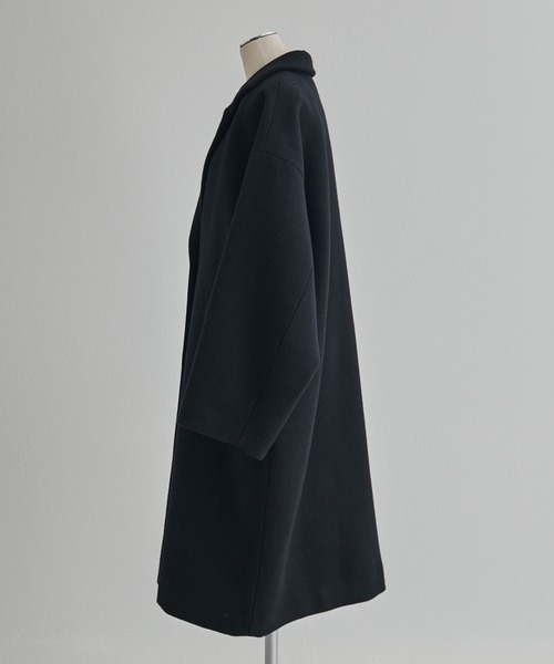 PUAL CE CIN(ピュアルセシン)の「【日本製】メルトンチェスターコート(チェスターコート・レディース・ブラック・FREE)」の15枚目の写真