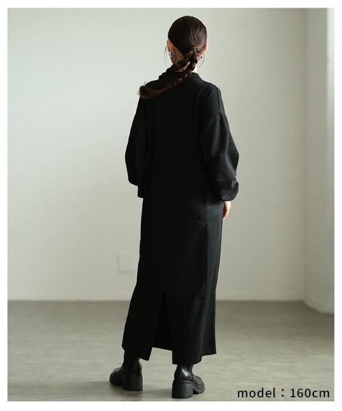Sawa a la mode(サワアラモード)の「切替タックスリーブドロストワンピース(ワンピース・レディース・ブラック・FREE)」の18枚目の写真