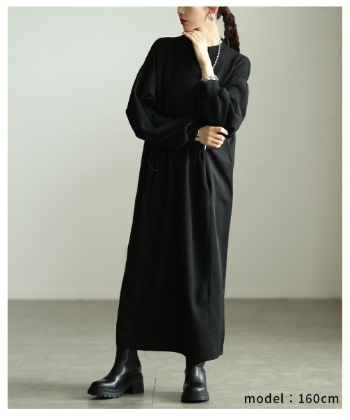 Sawa a la mode(サワアラモード)の「切替タックスリーブドロストワンピース(ワンピース・レディース・ブラック・FREE)」の21枚目の写真