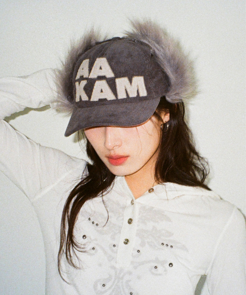 セール】Corduroy Trapper Cap (Gray)（ハット）｜AAKAM（アーカム）の