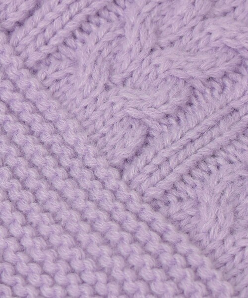 SHIPS（シップス）の「SHIPS KIDS:フライト ニット ワッチキャップ（ニットキャップ/ビーニー・キッズ・ラベンダー/ライトグレー・ONE SIZE）」の5枚目の写真