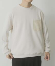 ITEMS URBANRESEARCH | ポケット切替ツイードクルーネックtops(Tシャツ/カットソー)