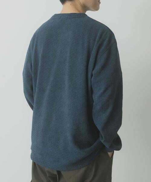 ITEMS URBANRESEARCH（アイテムズ アーバンリサーチ）の「ポケット切替ツイードクルーネックtops（Tシャツ/カットソー・メンズ・オフホワイト/ブラック/ブルー系その他・MEDIUM/LARGE）」の15枚目の写真