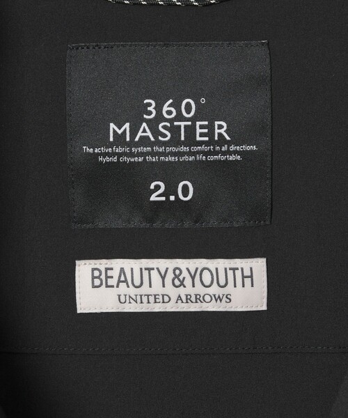BEAUTY&YOUTH UNITED ARROWS(ビューティーアンドユースユナイテッドアローズ)の「360°MASTER 2.0 4ボタン コーチジャケット セットアップ対応 ストレッチ 撥水 ウォッシャブル(ブルゾン・メンズ・ブラック/グレー・S/M/L/XL)」の19枚目の写真