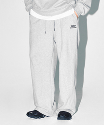 BORN TO WIN（ボーントゥウィン）の「B-SYMBOL LOGO SEMI WIDE PANTS [MELANGE GREY]（スウェットパンツ）」
