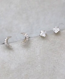 Zoule（ゾーラ）の「Zoule ゾーラ：Luminous　ルミナスシリーズ　grain moon　月　ピアス（ピアス（両耳用））」