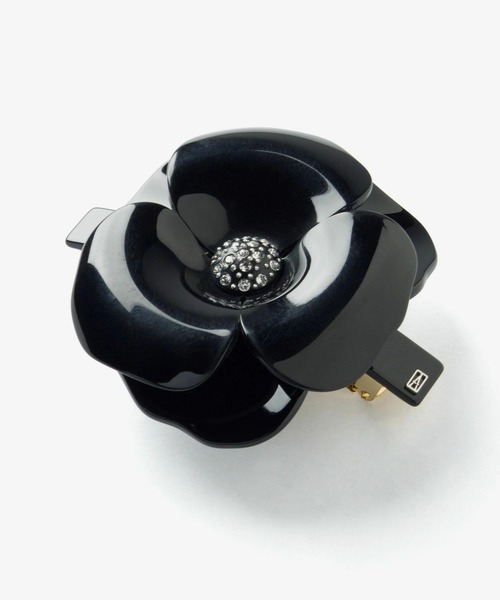 ALEXANDRE DE PARIS(アレクサンドルドゥパリ)の「ALEXANDRE DE PARIS TIMELESS LES CAMELIAS CAMELIA A. BARRETTE AUTO 8CM アレクサンドル ドゥ パリ バレッタ(バレッタ/ヘアクリップ・レディース・ブラウン/ネイビー系1/ベージュ系1・FREE)」の12枚目の写真
