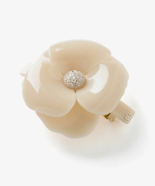 ALEXANDRE DE PARIS(アレクサンドルドゥパリ)の「ALEXANDRE DE PARIS TIMELESS LES CAMELIAS CAMELIA A. BARRETTE AUTO 8CM アレクサンドル ドゥ パリ バレッタ(バレッタ/ヘアクリップ・レディース・ブラウン/ネイビー系1/ベージュ系1・FREE)」の15枚目の写真