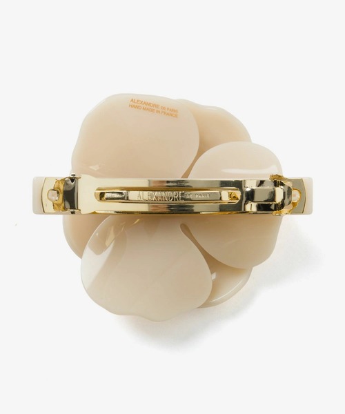 ALEXANDRE DE PARIS(アレクサンドルドゥパリ)の「ALEXANDRE DE PARIS TIMELESS LES CAMELIAS CAMELIA A. BARRETTE AUTO 8CM アレクサンドル ドゥ パリ バレッタ(バレッタ/ヘアクリップ・レディース・ブラウン/ネイビー系1/ベージュ系1・FREE)」の16枚目の写真