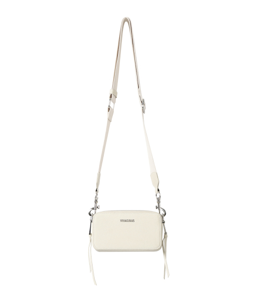 Vivacious（ビバシャス）の「Keira Mini Square Bag - 5COL（メッセンジャーバッグ・レディース・ピンク/アイボリー/ブラック/ブラックミックス/グレイッシュブルー・FREE）」の17枚目の写真