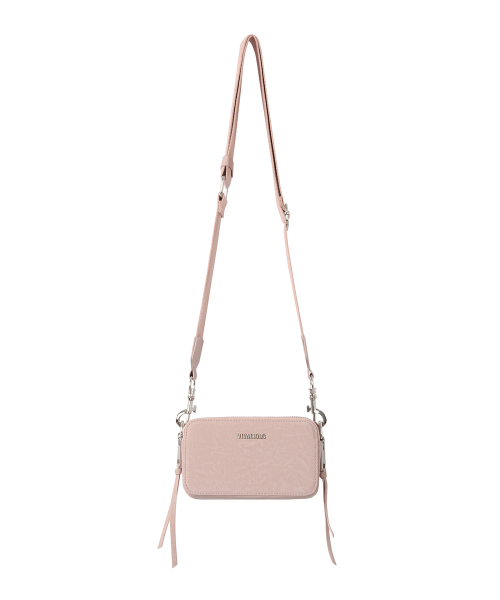 Vivacious（ビバシャス）の「Keira Mini Square Bag - 5COL（メッセンジャーバッグ・レディース・ピンク/アイボリー/ブラック/ブラックミックス/グレイッシュブルー・FREE）」の7枚目の写真