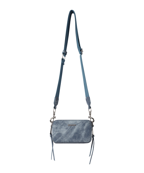 Vivacious（ビバシャス）の「Keira Mini Square Bag - 5COL（メッセンジャーバッグ・レディース・ピンク/アイボリー/ブラック/ブラックミックス/グレイッシュブルー・FREE）」の9枚目の写真