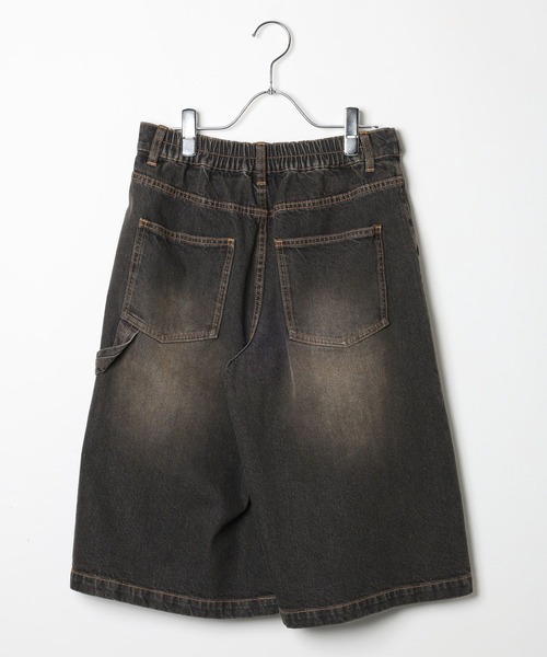 PBLIM（ページボーイリム）の「《UNISEX》ワイドハーフパンツ（デニムパンツ・レディース・ブルー/ブラック/レオパード/リアルツリーカモ・MEDIUM/LARGE）」の22枚目の写真