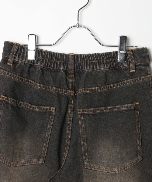 PBLIM（ページボーイリム）の「《UNISEX》ワイドハーフパンツ（デニムパンツ・レディース・ブルー/ブラック/レオパード/リアルツリーカモ・MEDIUM/LARGE）」の14枚目の写真