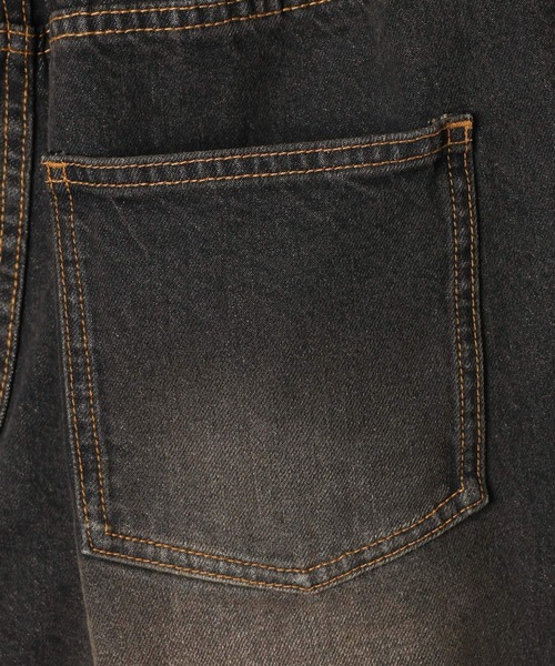 PBLIM（ページボーイリム）の「《UNISEX》ワイドハーフパンツ（デニムパンツ・レディース・ブルー/ブラック/レオパード/リアルツリーカモ・MEDIUM/LARGE）」の15枚目の写真