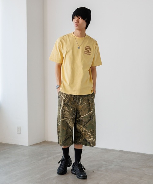 PBLIM（ページボーイリム）の「《UNISEX》ワイドハーフパンツ（デニムパンツ・レディース・ブルー/ブラック/レオパード/リアルツリーカモ・MEDIUM/LARGE）」の19枚目の写真