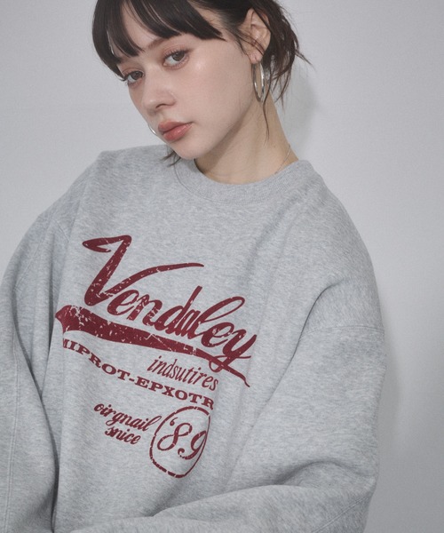 ENVYM（アンビー）の「ヴィンテージプリントオーバーサイズスウェット（スウェット・レディース・グレー/レッド/ブラウン/ブラック・FREE）」の15枚目の写真