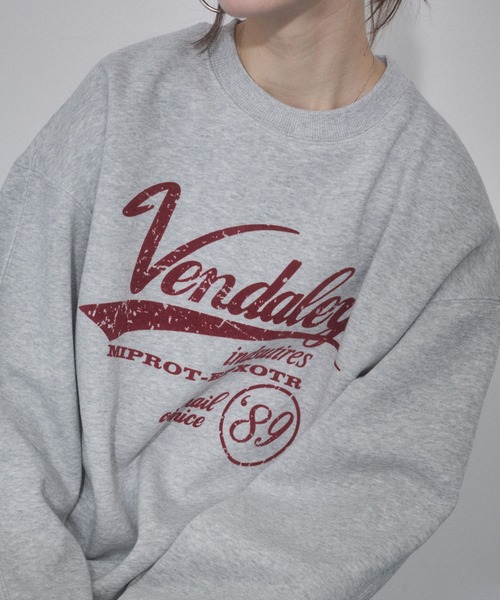 ENVYM（アンビー）の「ヴィンテージプリントオーバーサイズスウェット（スウェット・レディース・グレー/レッド/ブラウン/ブラック・FREE）」の16枚目の写真
