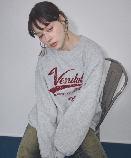 ENVYM（アンビー）の「ヴィンテージプリントオーバーサイズスウェット（スウェット・レディース・グレー/レッド/ブラウン/ブラック・FREE）」の21枚目の写真