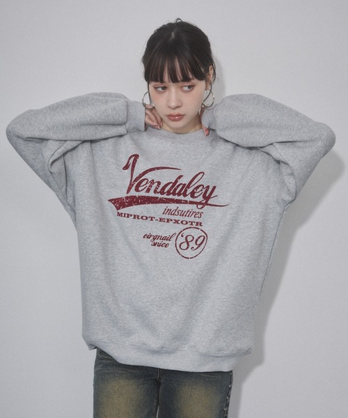 ENVYM（アンビー）の「ヴィンテージプリントオーバーサイズスウェット（スウェット・レディース・グレー/レッド/ブラウン/ブラック・FREE）」の22枚目の写真