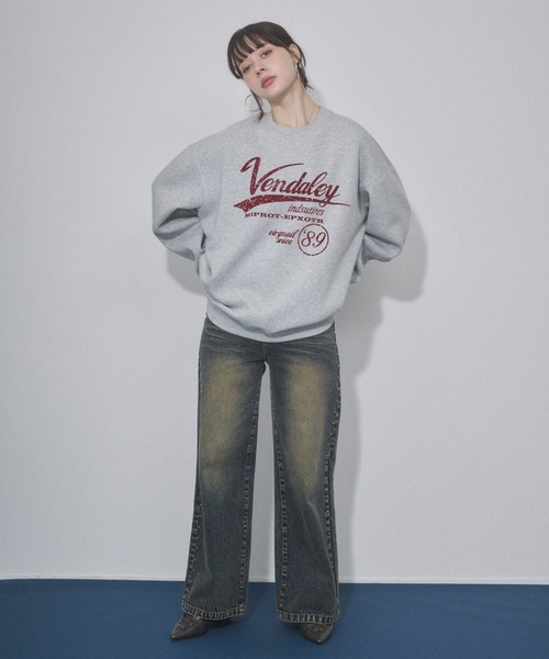 ENVYM（アンビー）の「ヴィンテージプリントオーバーサイズスウェット（スウェット・レディース・グレー/レッド/ブラウン/ブラック・FREE）」の18枚目の写真